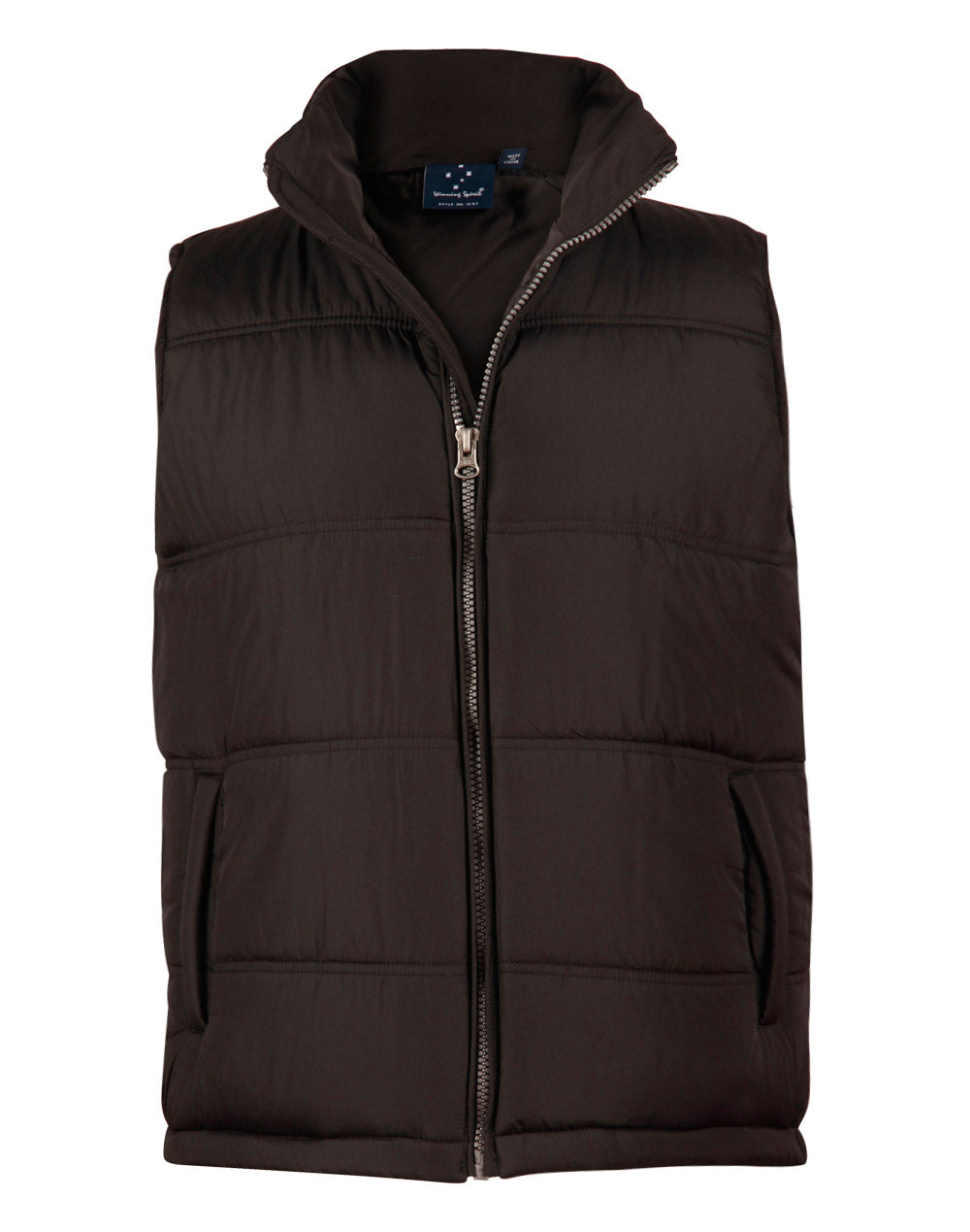 Adult's Heavy Quilted Vest - Black