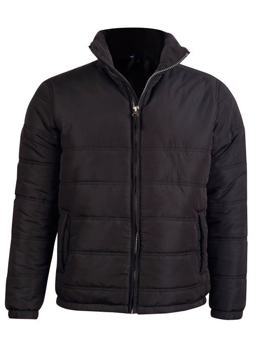 Adult's Heavy Quilted Jacket - Black
