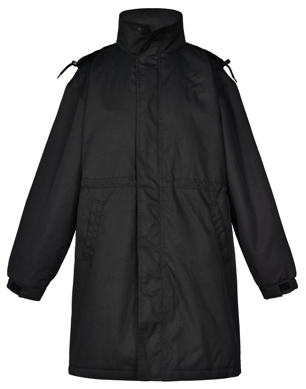 Long Line Stadium Jacket - Black