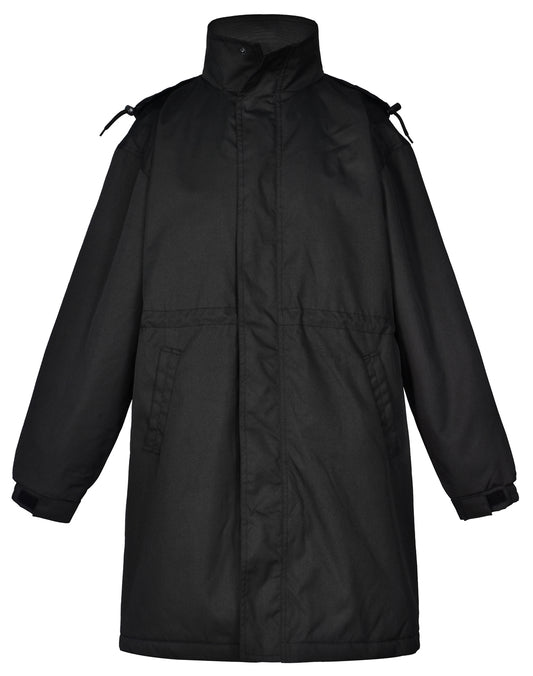 Long Line Stadium Jacket - Black