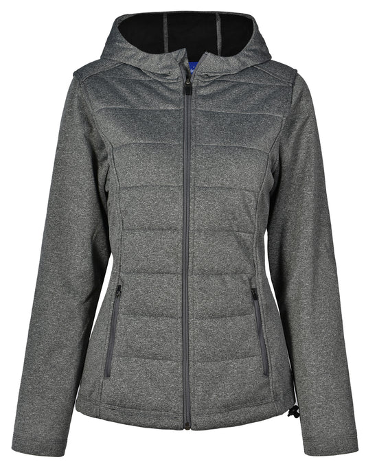 Ladies' Cationic Quilted Jacket - Charcoal