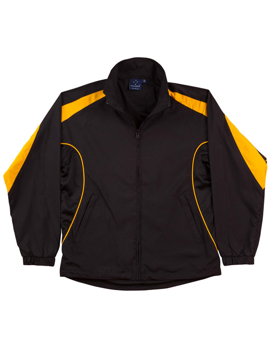 Adults Warm Up Jacket - Black/Gold