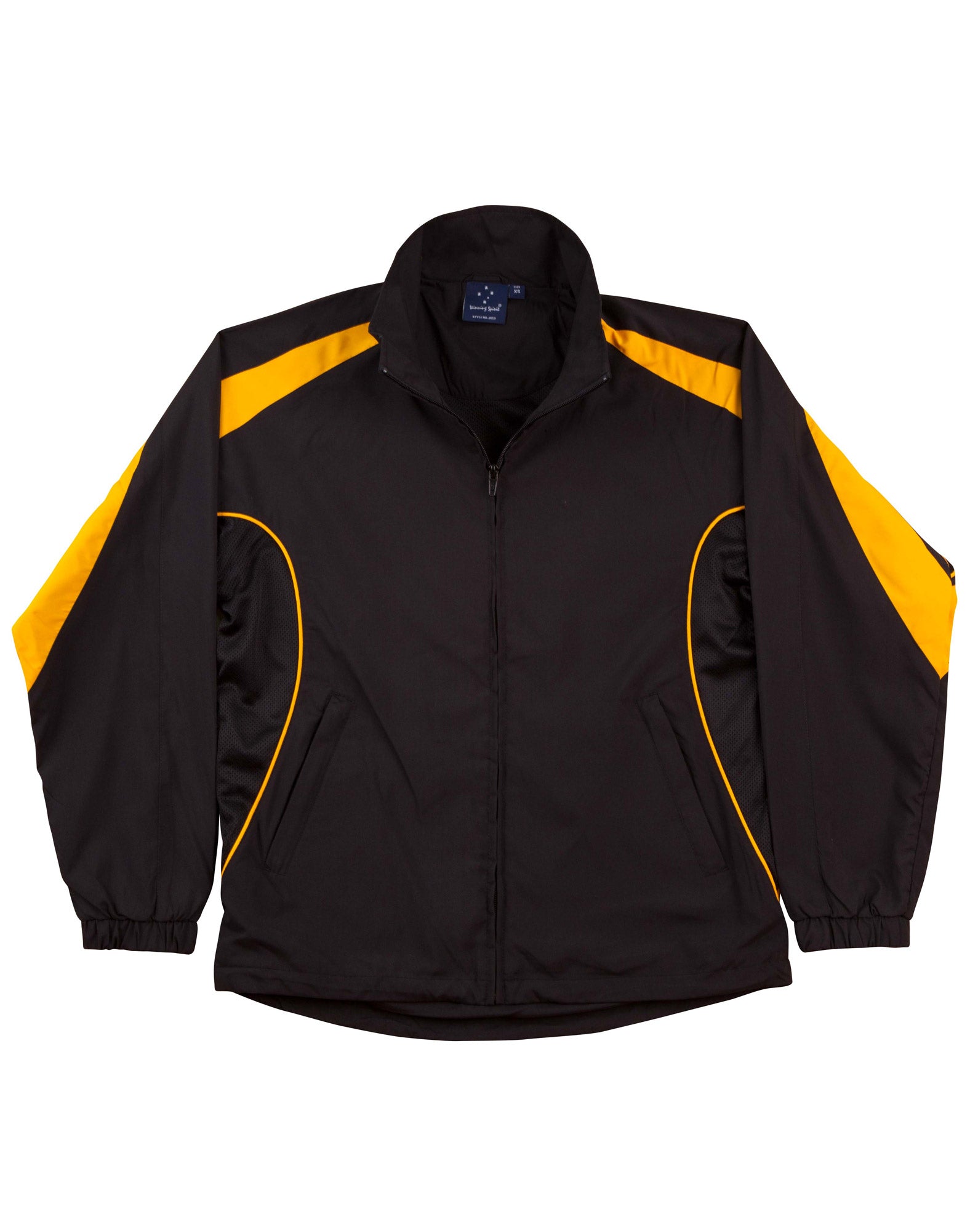 Kids Warm Up Jacket - Black/Gold