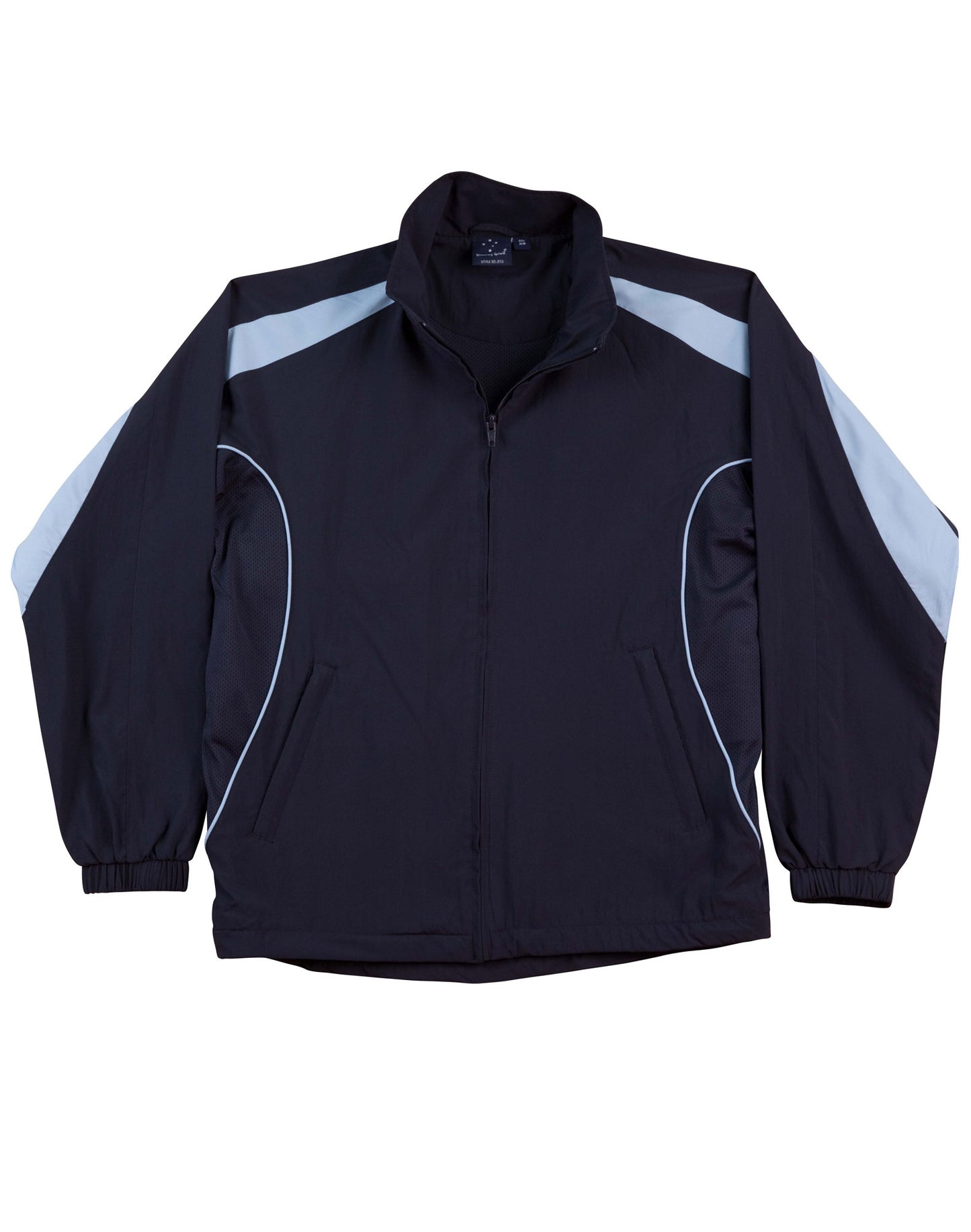 Adults Warm Up Jacket - Navy/Skyblue