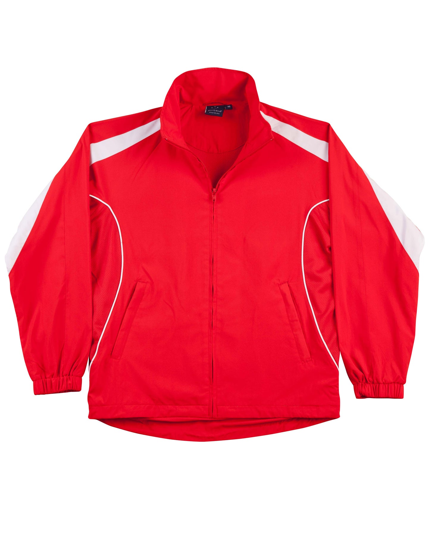 Adults Warm Up Jacket - Red/White
