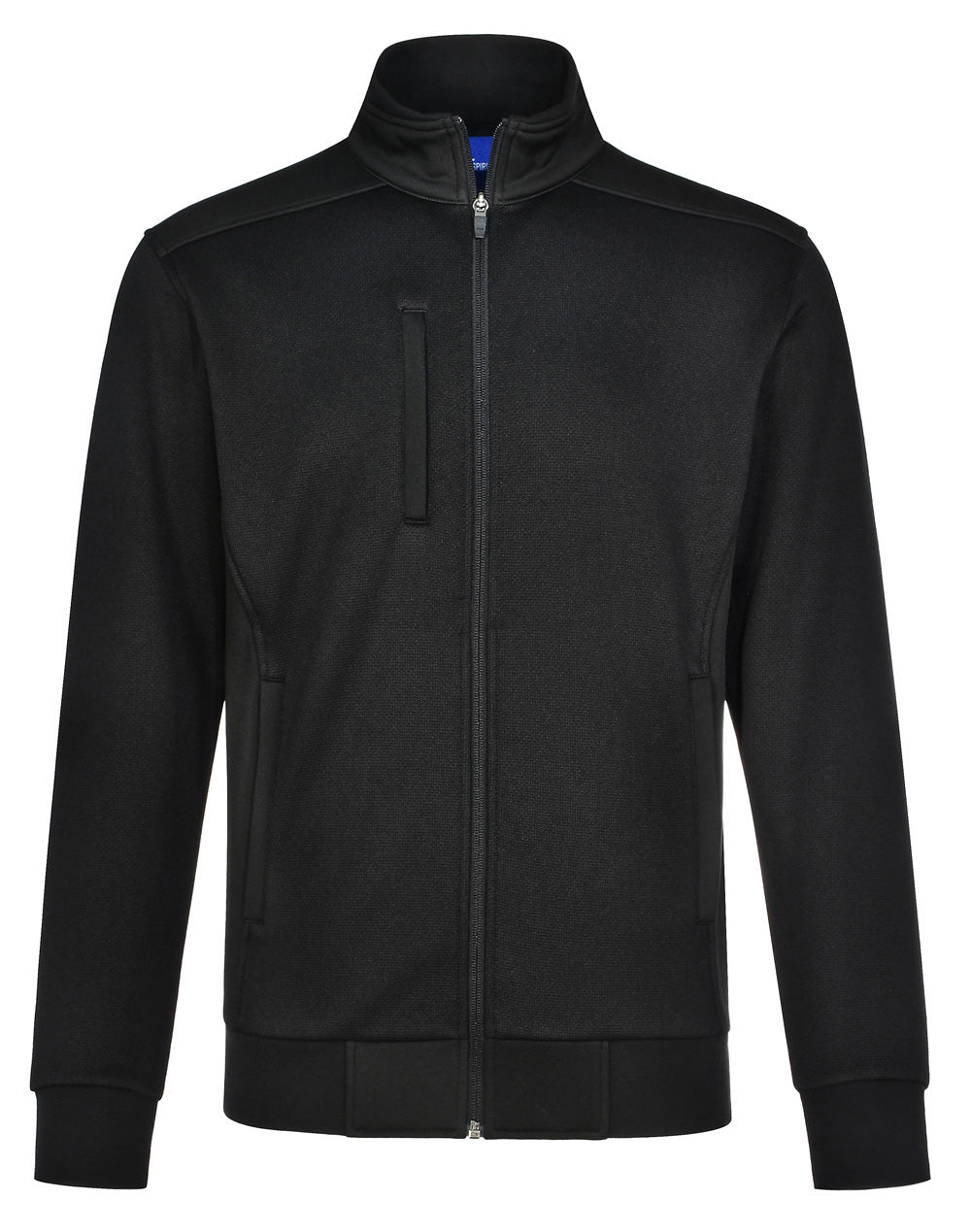 Men's Jacquard Fleece Jacket - Black