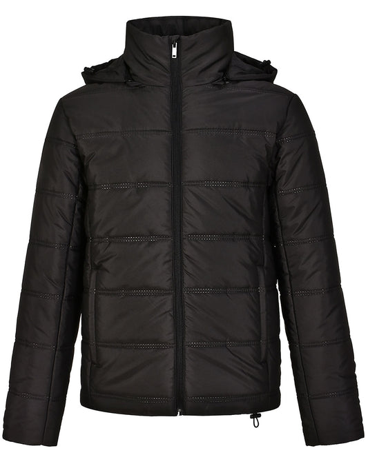 Unisex Sustainable Seamless Parka Jacket (3D Cut) - Black