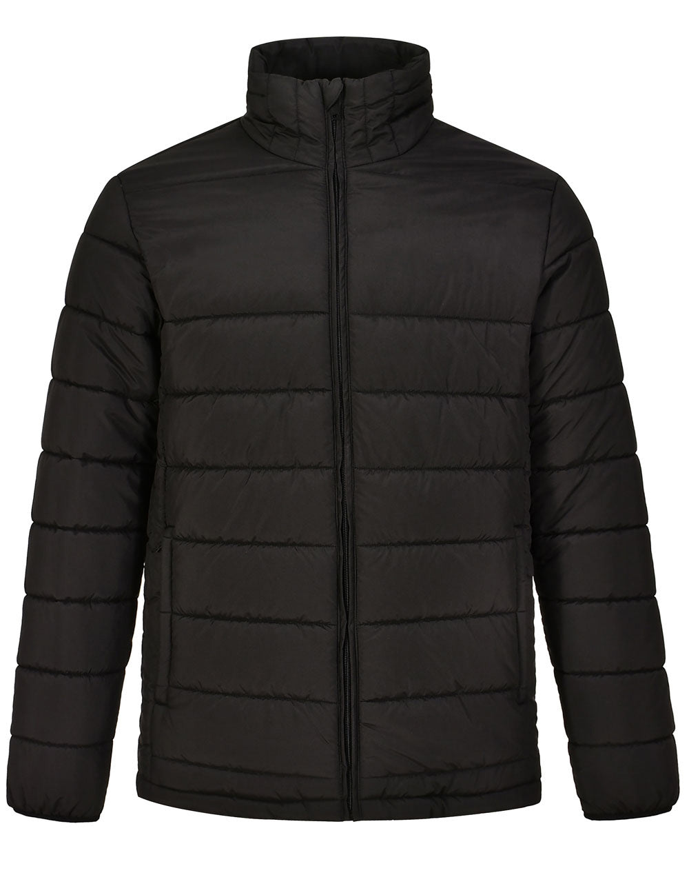 Men's Sustainable Insulated Puffer Jacket (3D Cut) - Black
