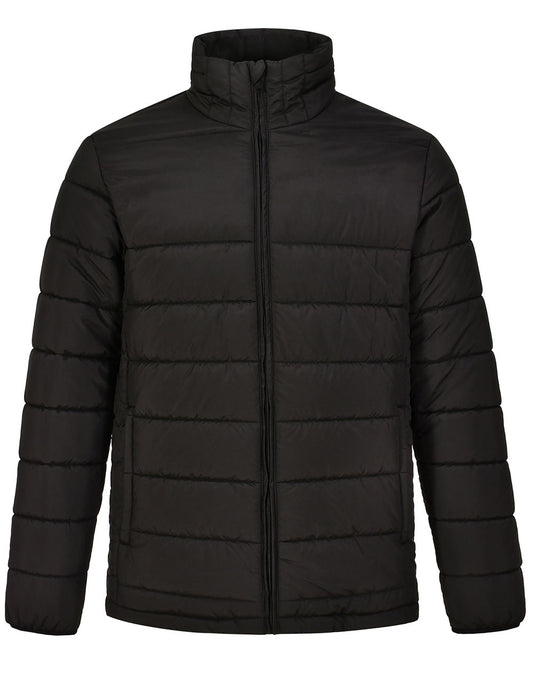 Men's Sustainable Insulated Puffer Jacket (3D Cut) - Black