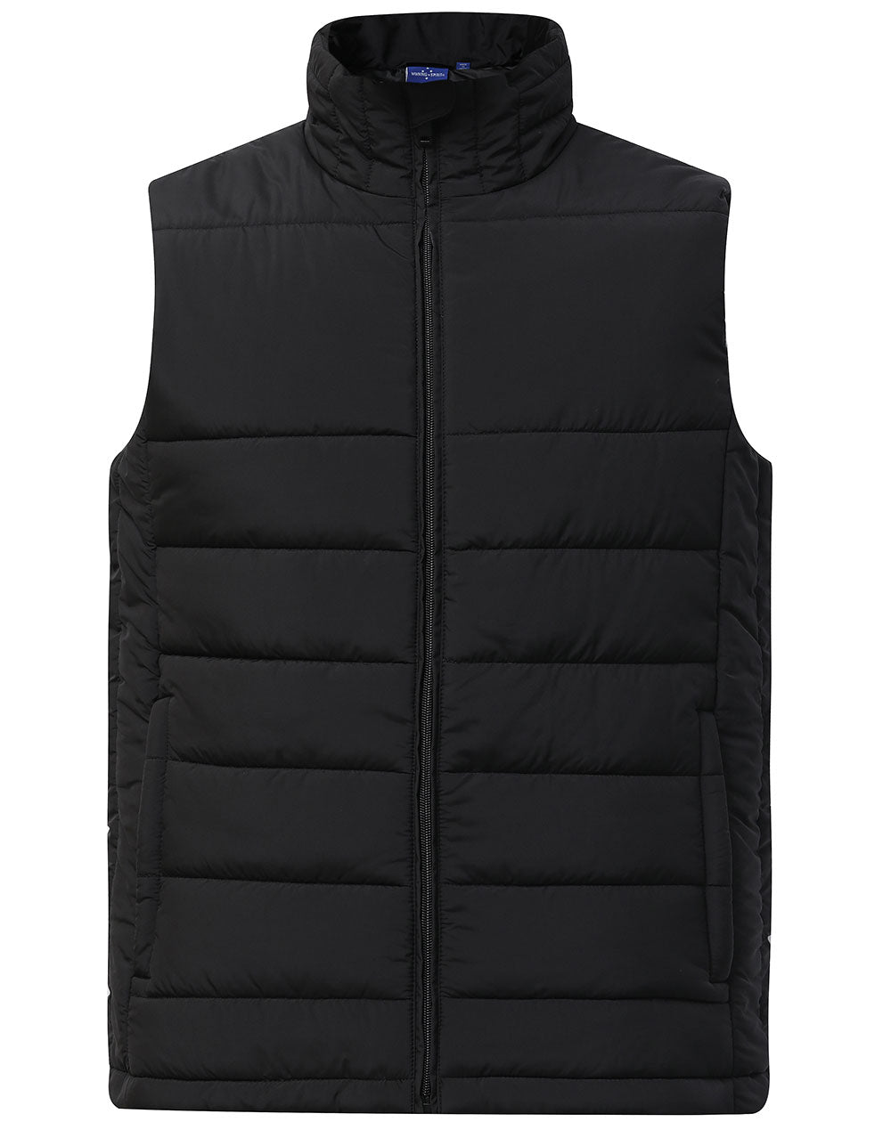 Men's Sustainable Insulated Puffer Vest (3D Cut) - Black