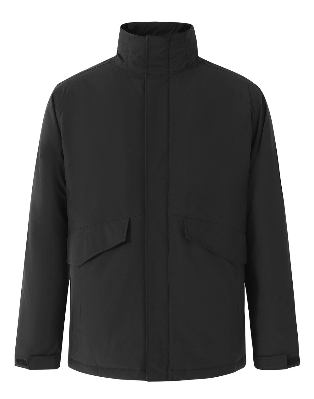 Unisex Quilted Waterproof Jacket - Black
