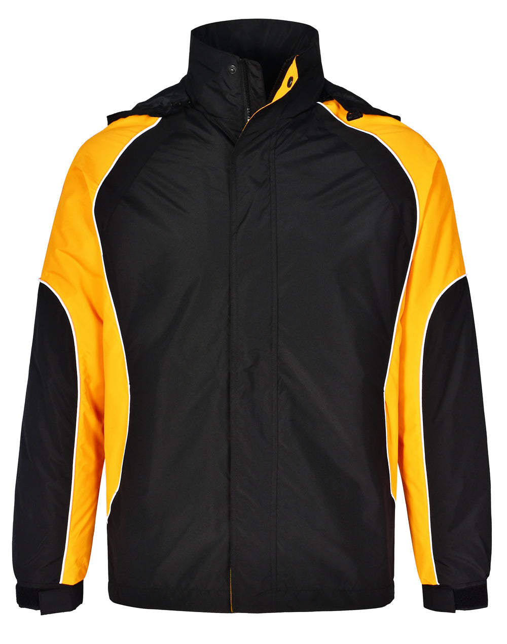 Men's Contrast Jacket - Black/White/Gold