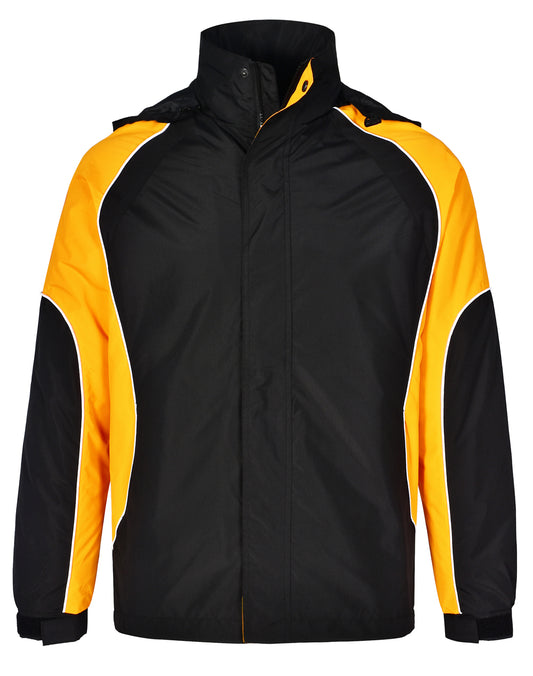 Men's Contrast Jacket - Black/White/Gold
