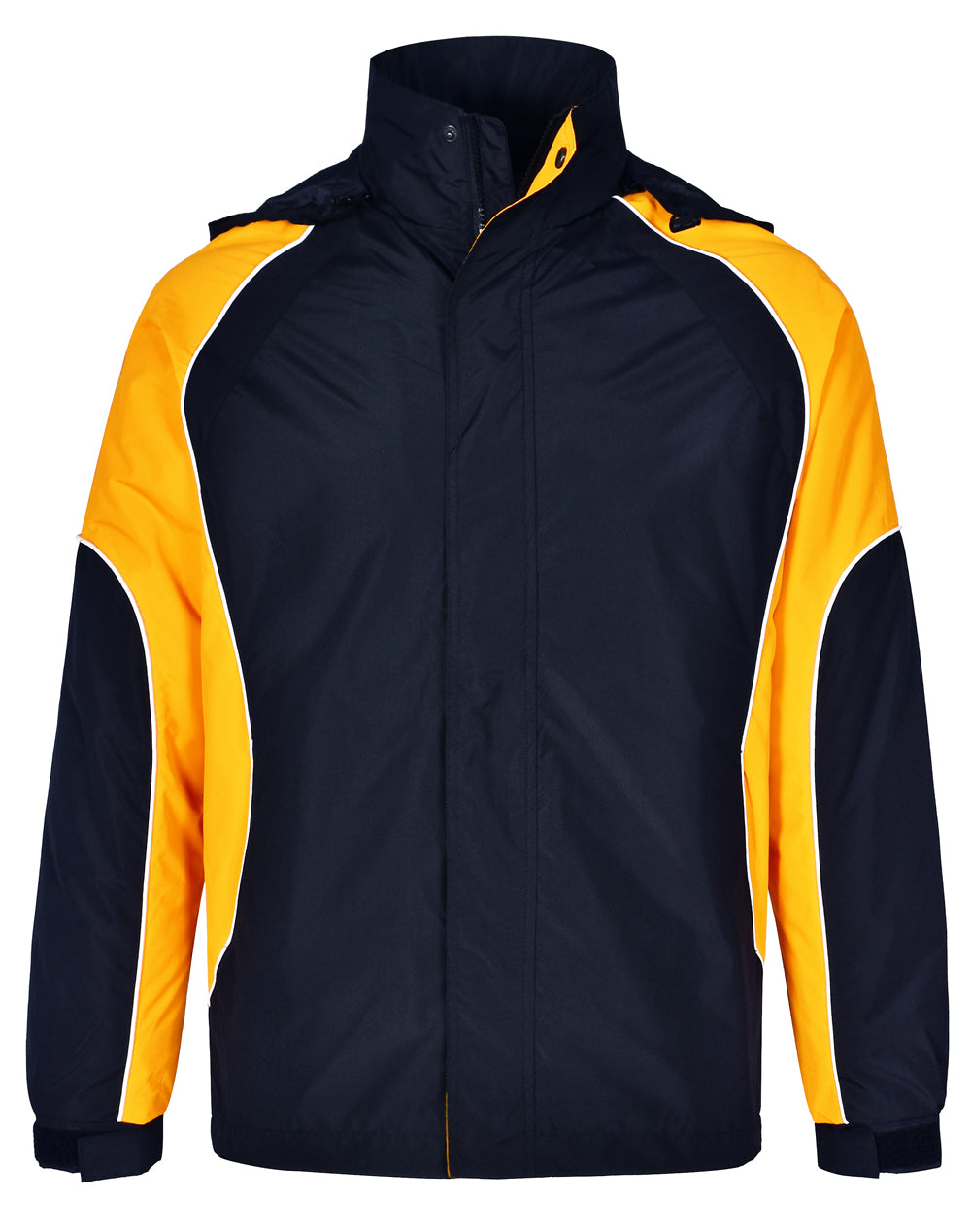 Men's Contrast Jacket - Navy/White/Gold