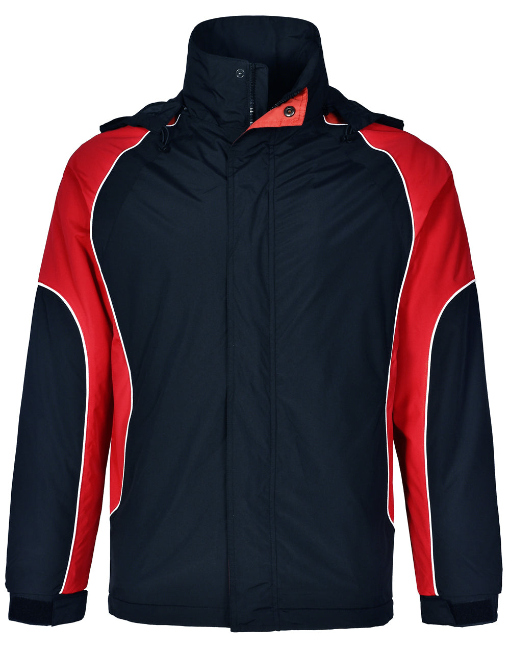 Men's Contrast Jacket - Navy/White/Red