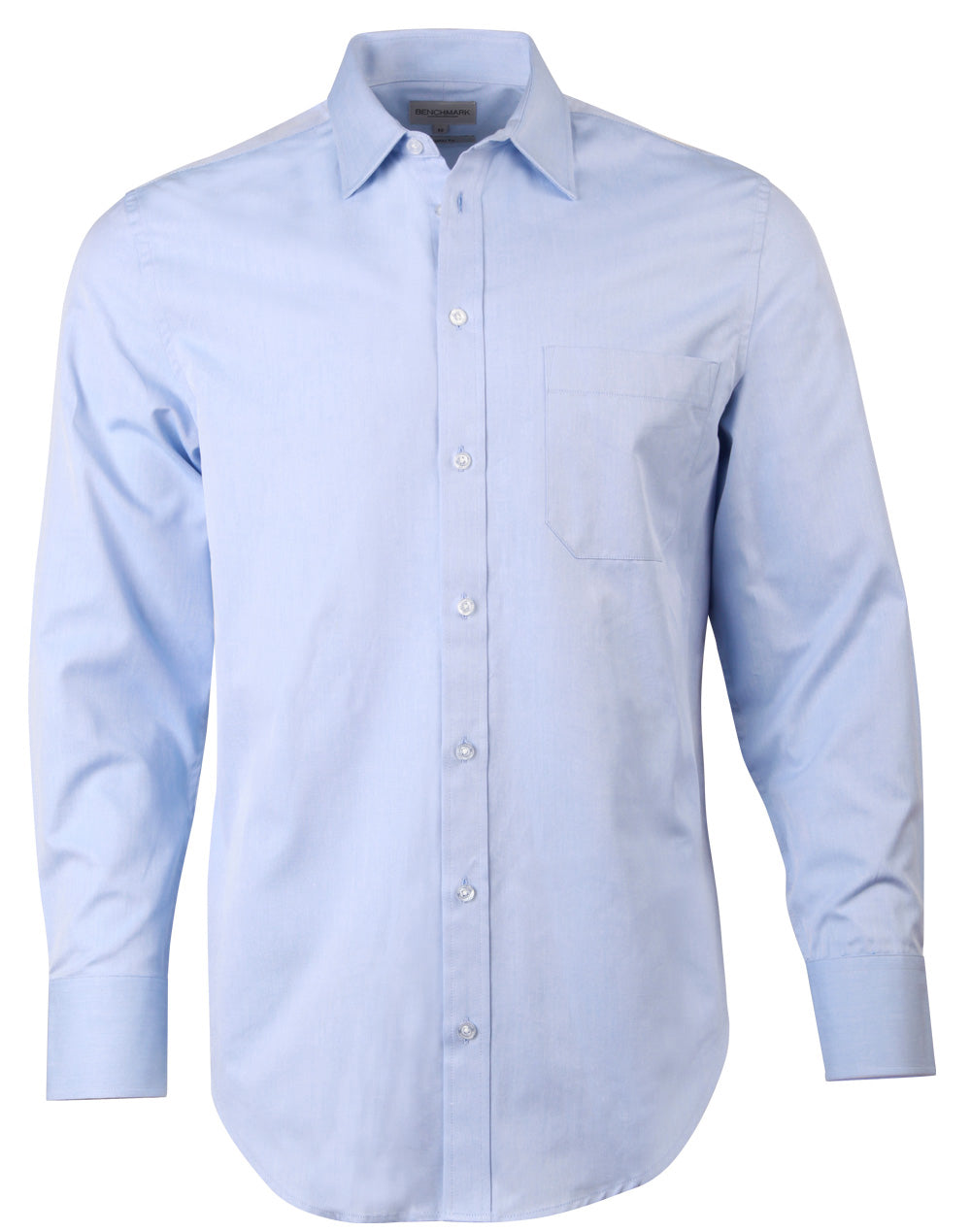 Men's Pinpoint Oxford  L/S Shirt - Blue