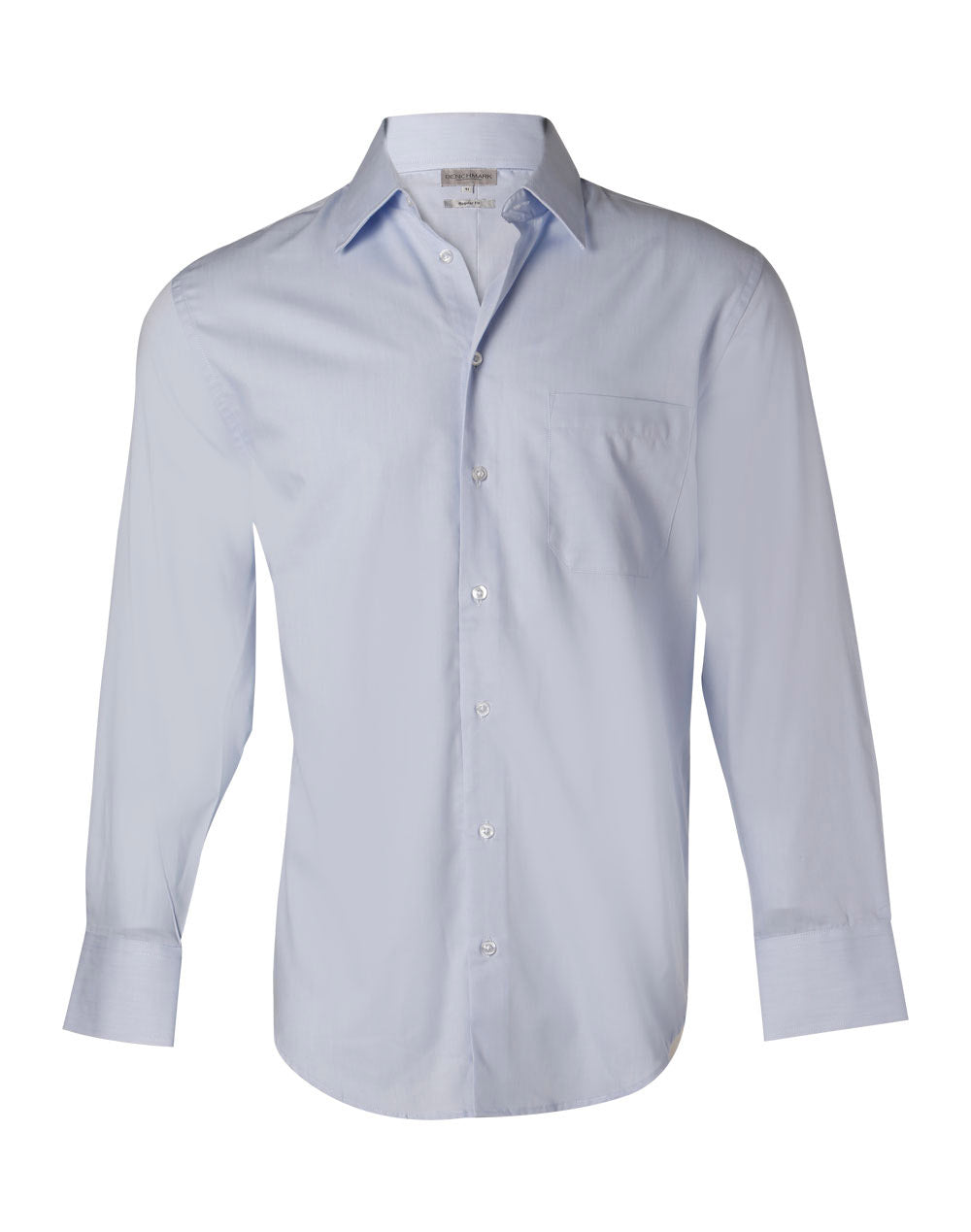 Men's Fine Twill L/S Shirt - Blue