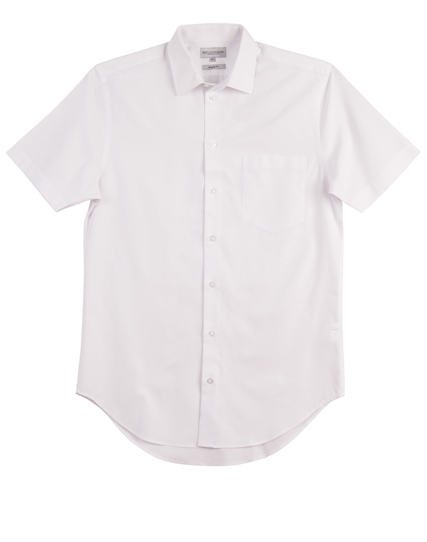 Men’s CVC Oxford S/S Shirt - White