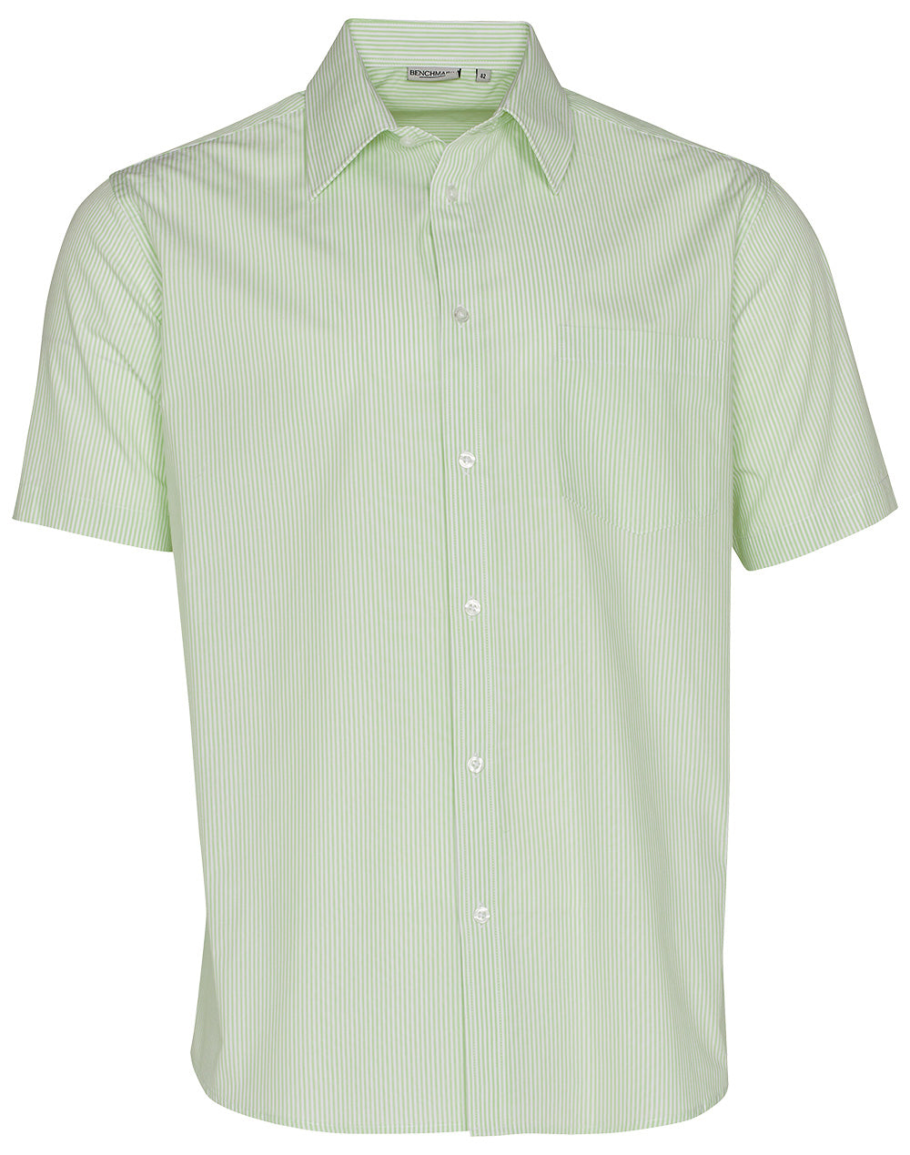 Men's Balance Stripe Short Sleeve Shirt - Mint/White