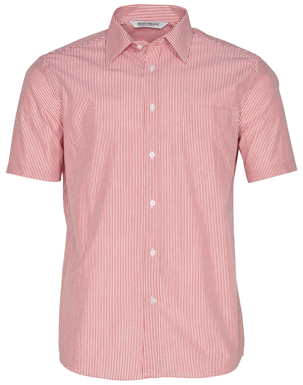 Men's Balance Stripe Short Sleeve Shirt - Red/White