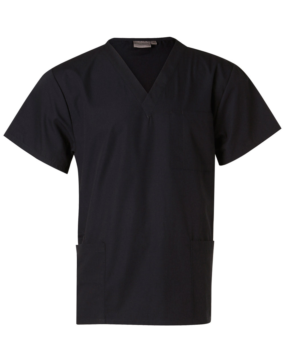 Unisex Scrubs Short Sleeve Tunic Top - Navy