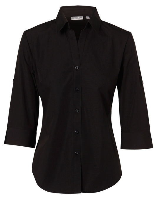 Women's Nano Tech 3/4 Sleeve Shirt - Black