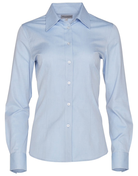 Women's Pinpoint Oxford L/S Shirt - Blue