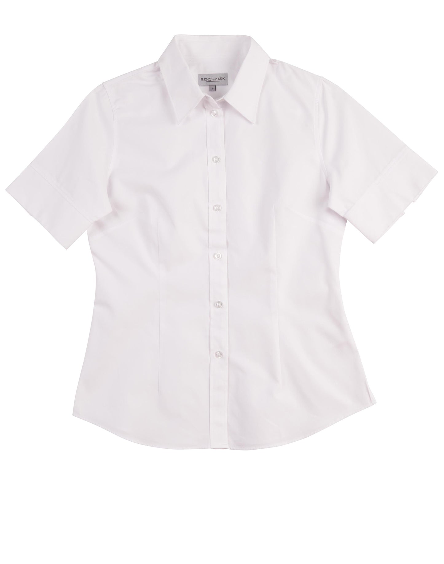 Women's CVC Oxford S/S Shirt - White