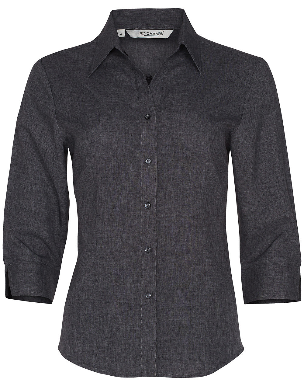Women's Cooldry 3/4 Sleeve Shirt - Charcoal