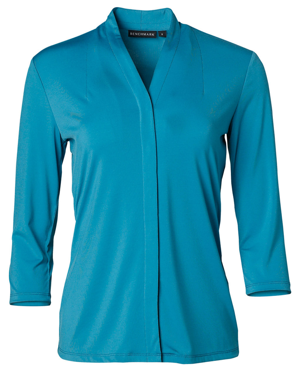 Ladies' Mid Sleeve Shawline Knit Top - Pagoda