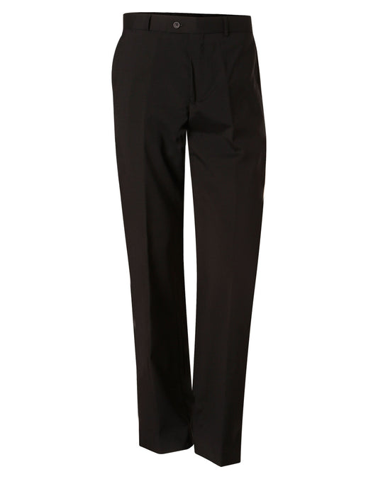 Men's Stretch Wool Blend Pants - Black