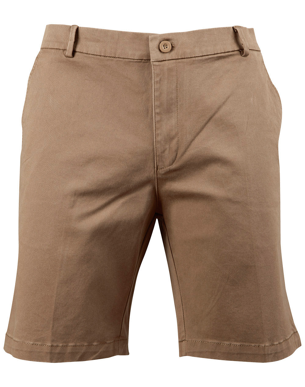 Men's Stretch Cotton Chino Shorts - Toffee