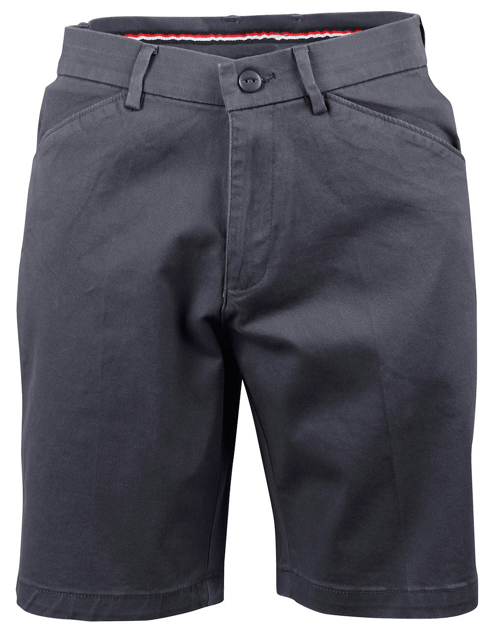 Ladies' Stretch Cotton Chino Shorts - Dark Grey