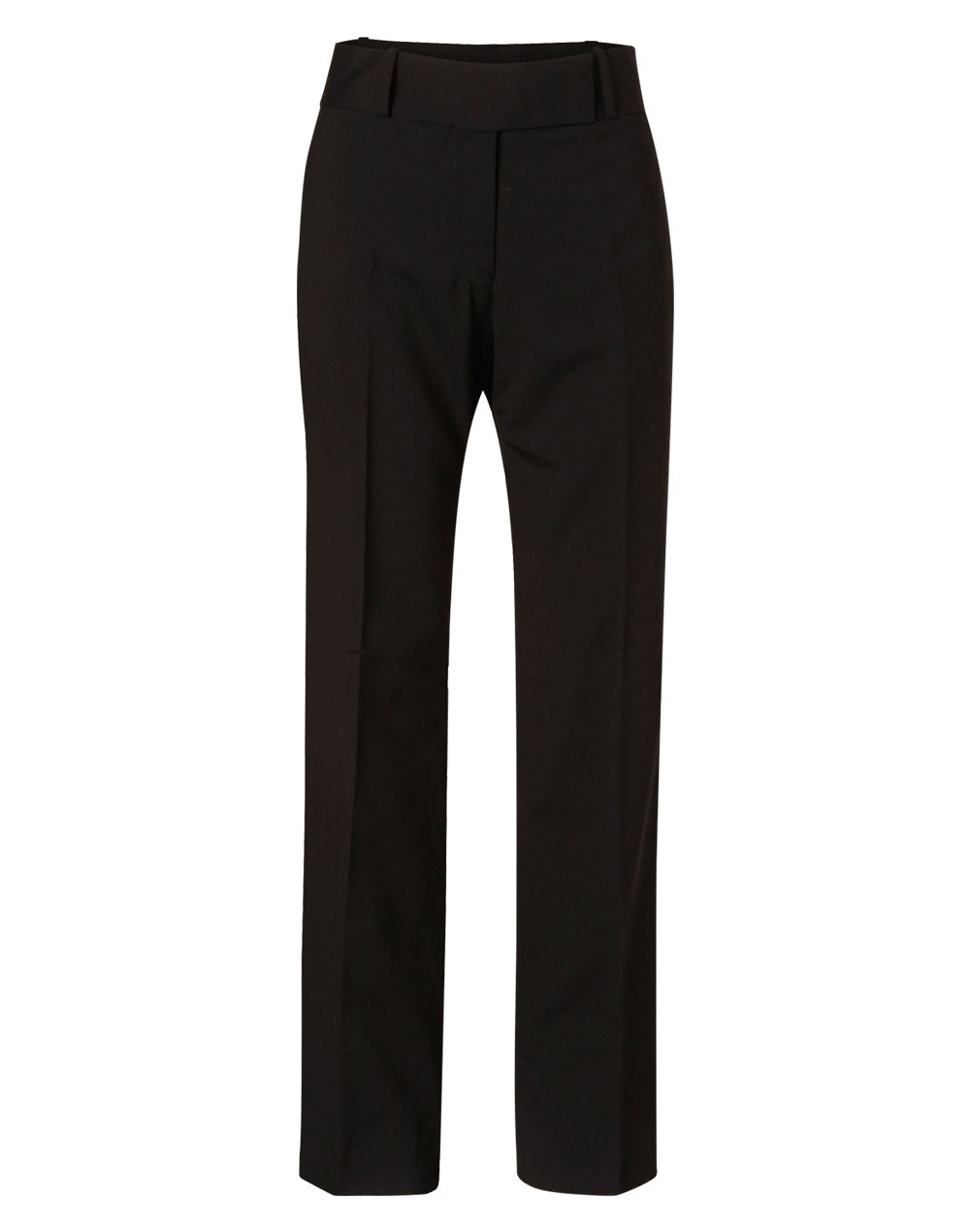 Women's Low Rise Pants in Wool Stretch - Black