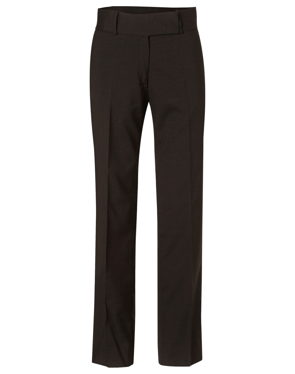 Women's Low Rise Pants in Wool Stretch - Charcoal