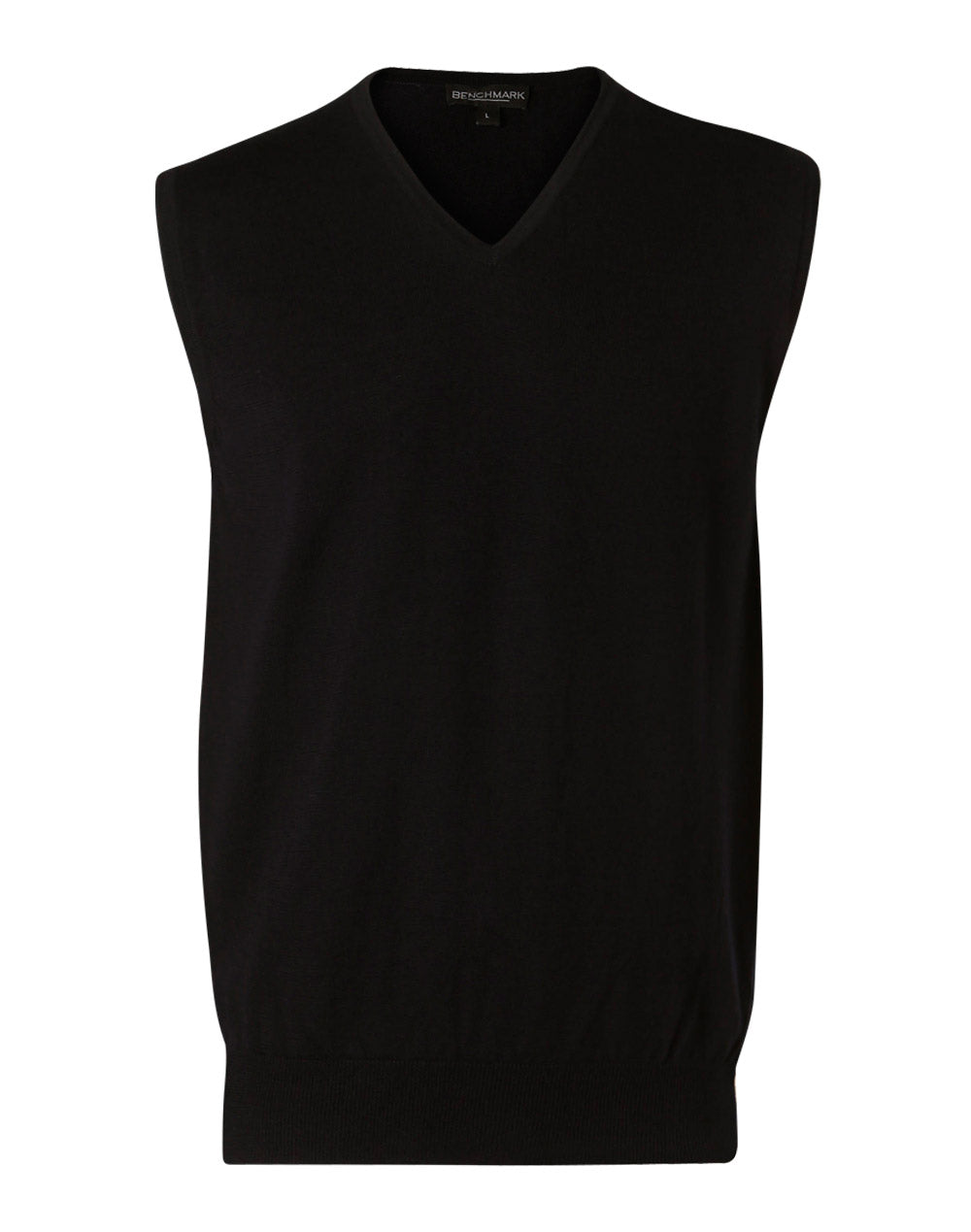 Men's 100% Merino Wool V Neck Vest - Navy