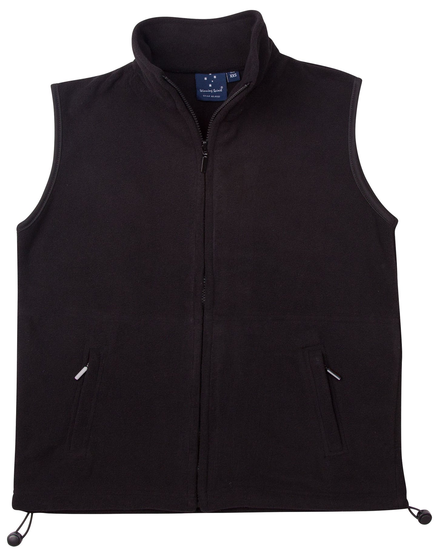 Unisex polar fleece vest. - Black/Black