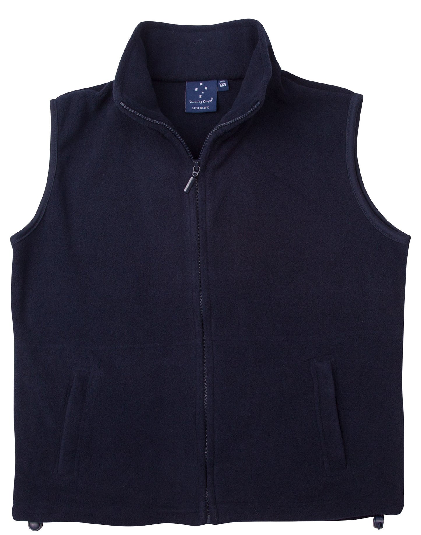 Unisex polar fleece vest. - Navy/Navy
