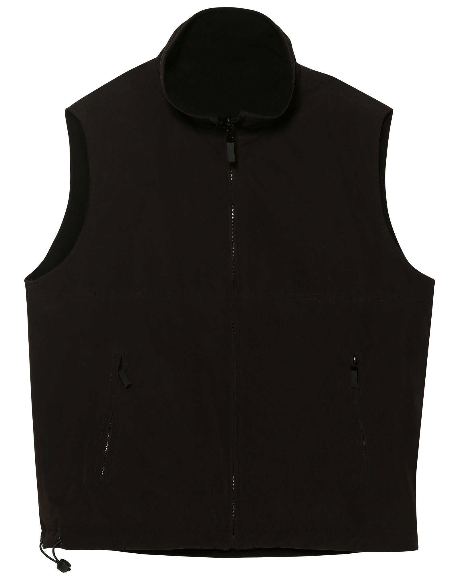 Unisex reversible vest - Black/Black