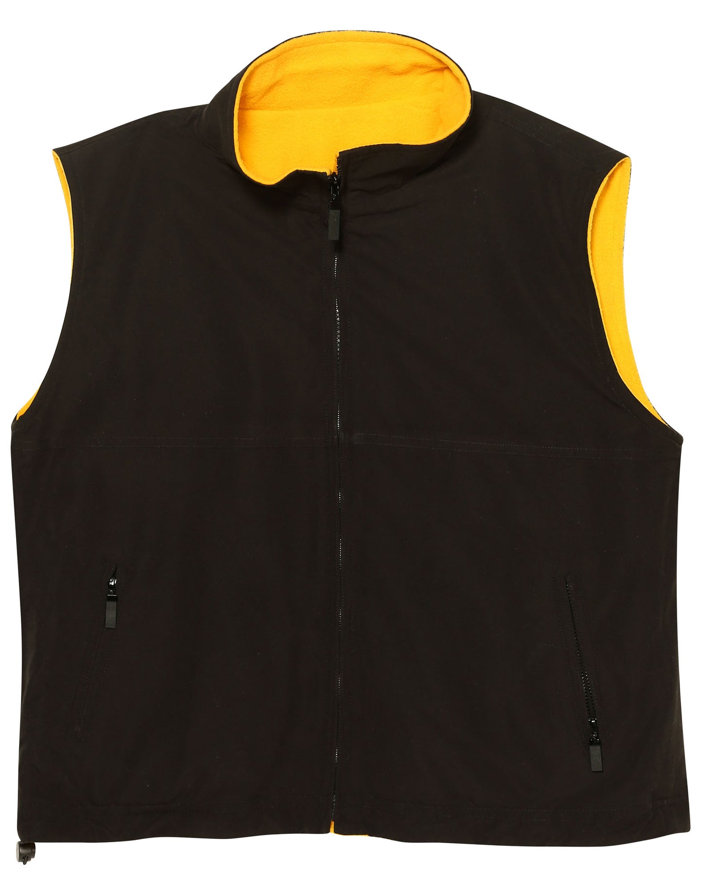 Unisex reversible vest - Black/Gold