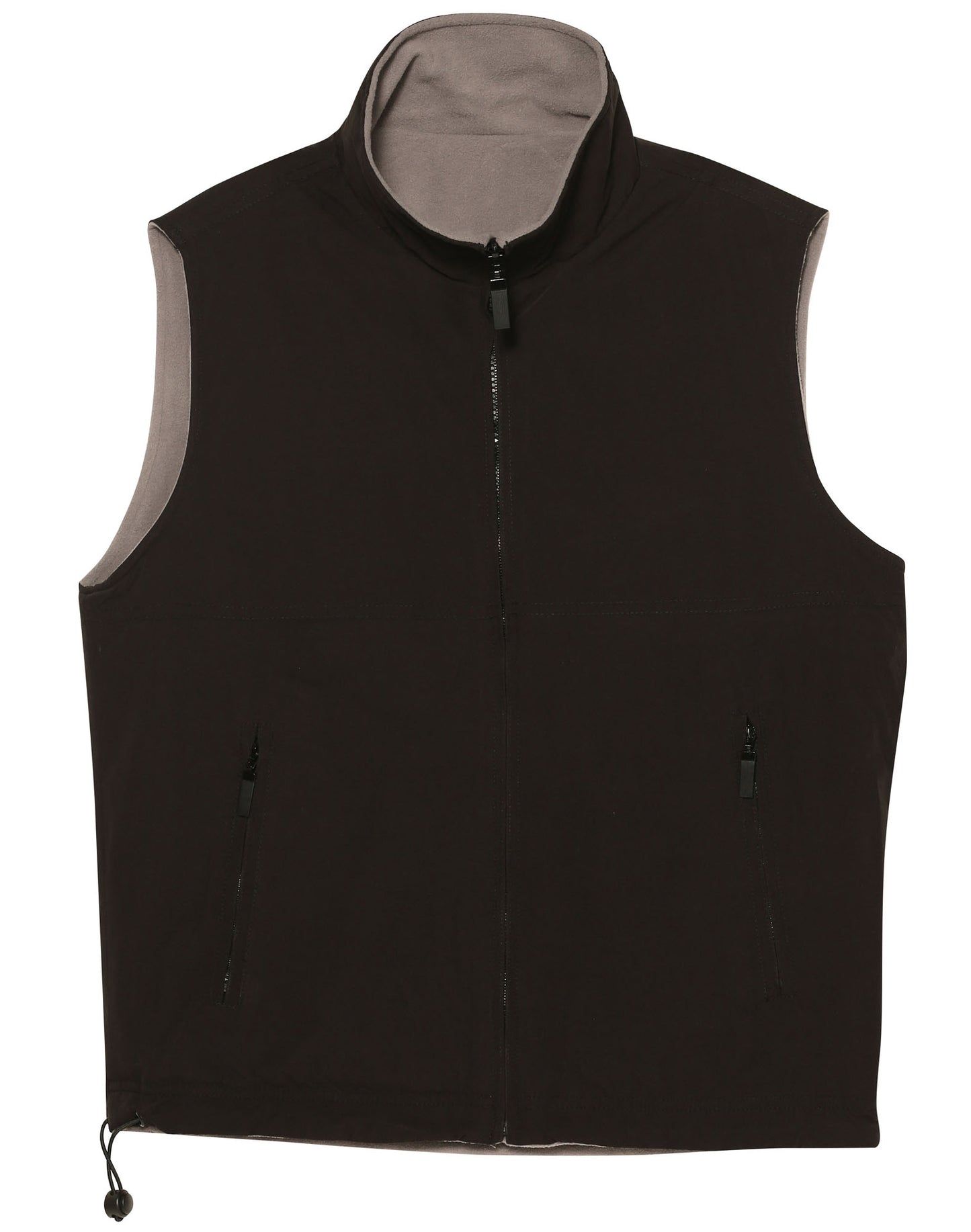 Unisex reversible vest - Black/Grey