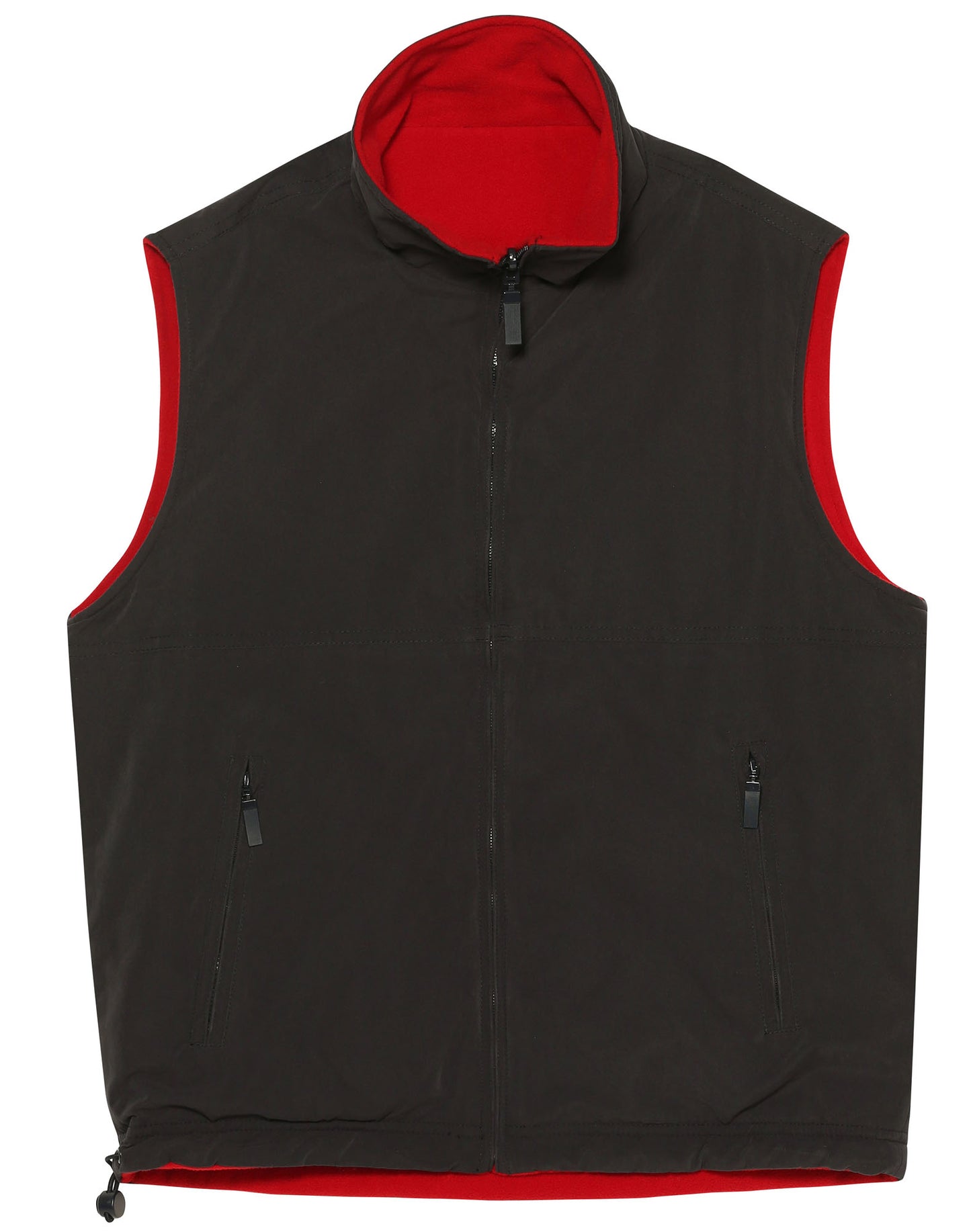 Unisex reversible vest - Navy/CherryRed