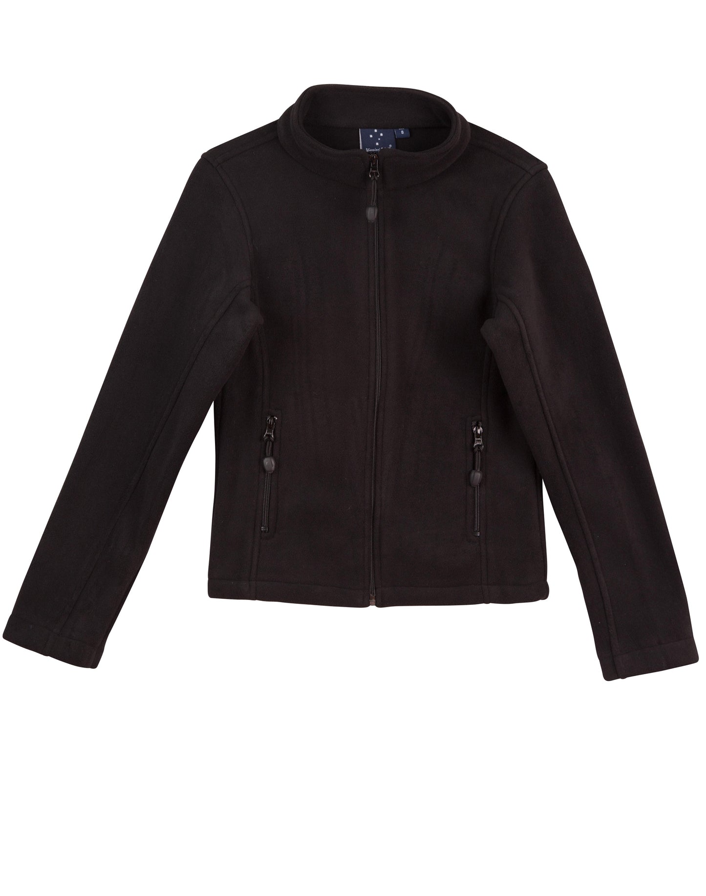 ladies bonded P/F full zip jacket - Black