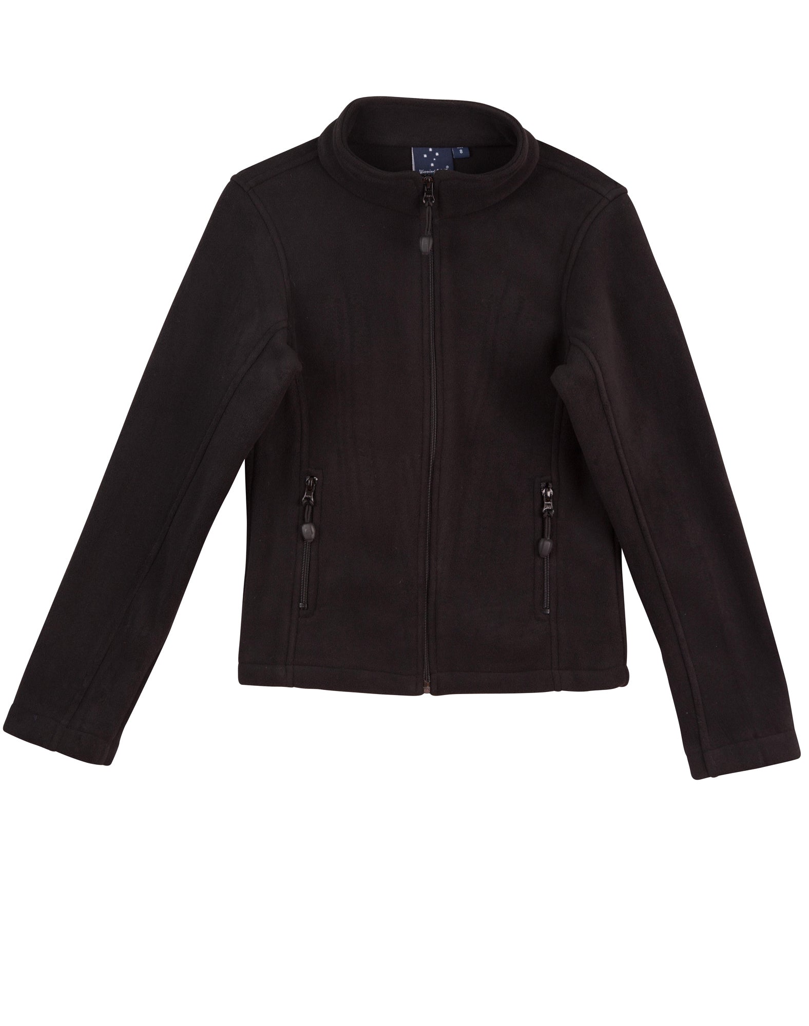 ladies bonded P/F full zip jacket - Black
