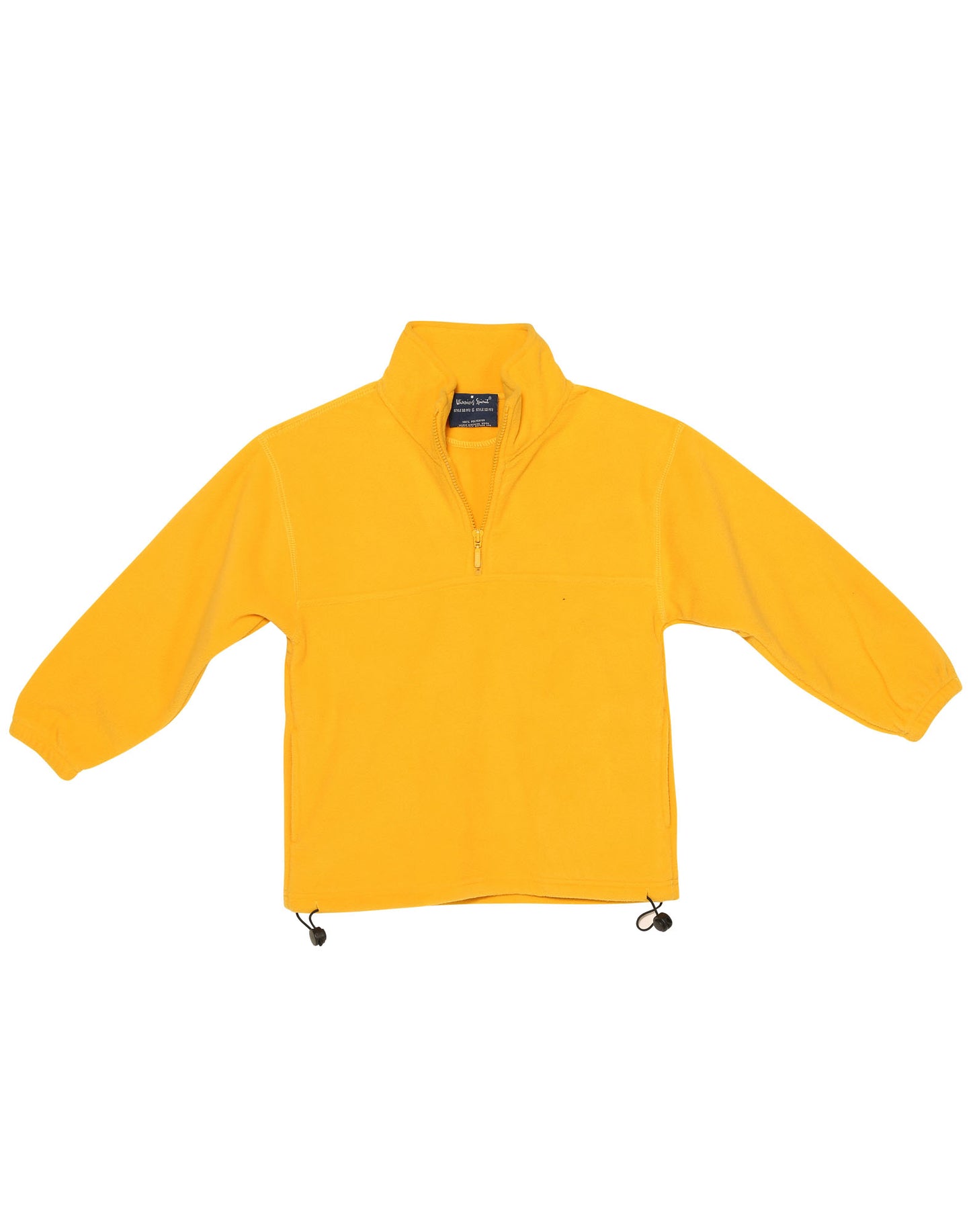Kids' half zip polar fleecy pullover - Gold