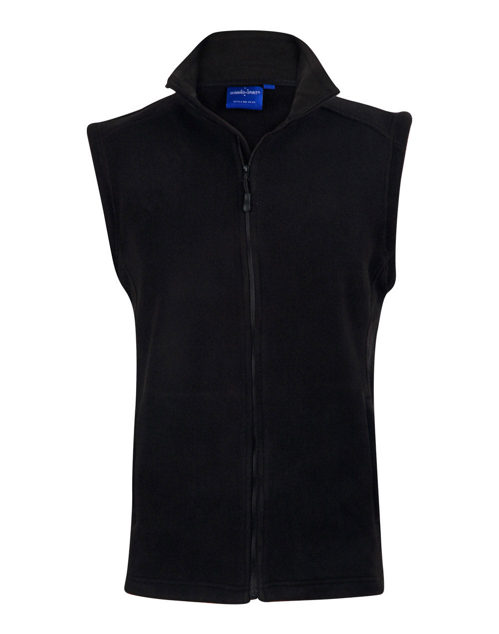 Adult's Polar Fleece Vest - Black