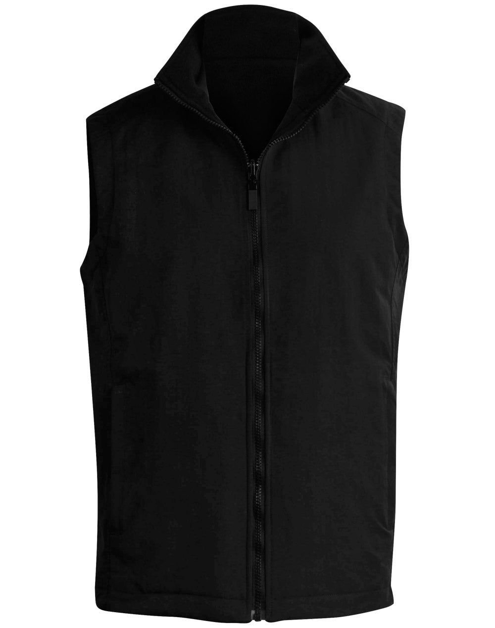 Unisex Reversible Vest - Black/Black