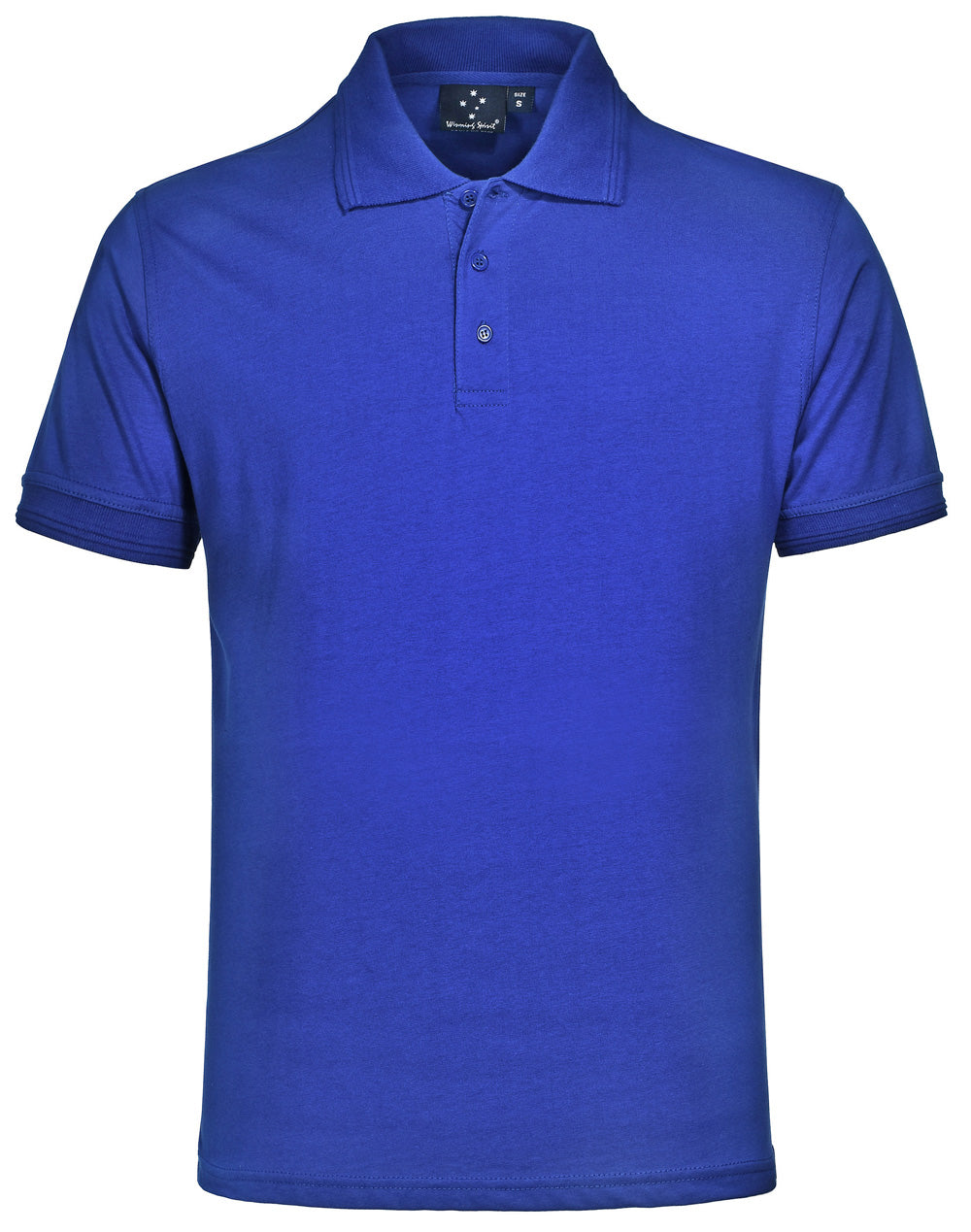 unisex cotton jersey polo - Royal/Royal