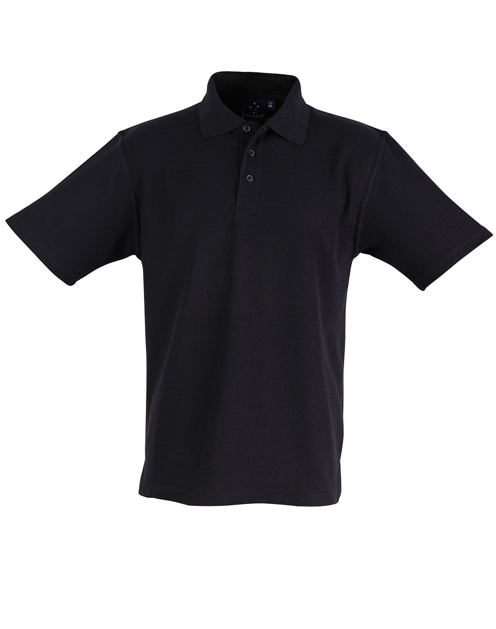 Children's 220gsm poly/cotton pique - Black