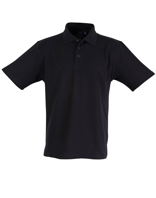 Children's 220gsm poly/cotton pique - Black